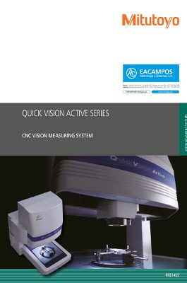 Quick Vision Active -Medição com e sem contacto. Medição através de processamento da imagem